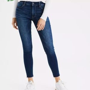 AE next level crop high waist denim jeans